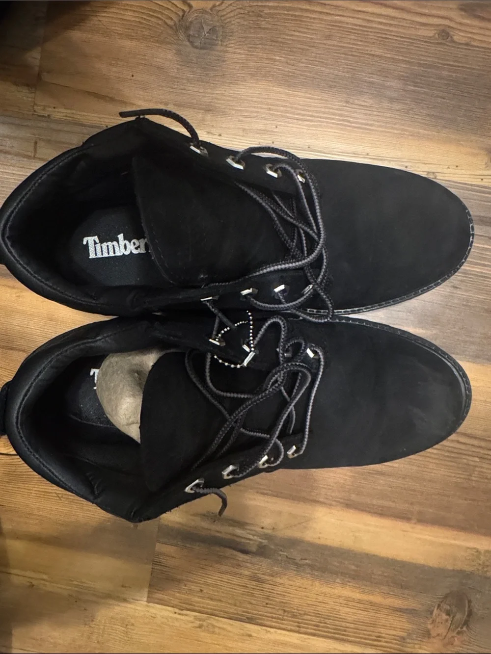 Timberland Men's Black Lace-Up Rugged Work Boots